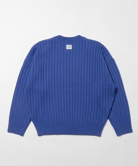 Classic rib sweater /  purple