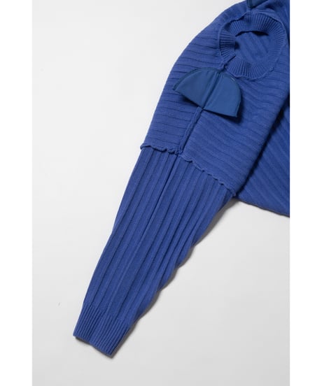 Classic rib sweater /  purple