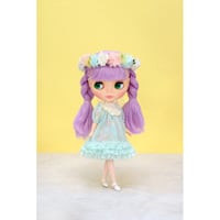 フラワードレスセット ミントグリーン for 22cm dolls Dear Darling fashion for dolls