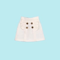 デザインミニスカート ホワイトfor 22cm dolls Dear Darling fashion for dolls