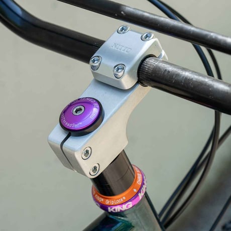NITTO ニットー VAN STEM オーバーサイズ 1-1/8 スレッドステム シルバー 25.4㎜クランプ BLUELUG ブルーラグ ステム