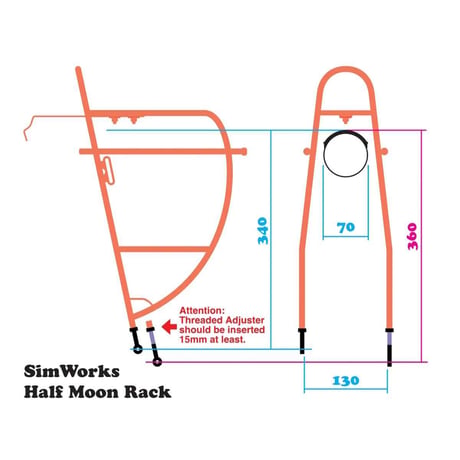 SIMWORKS Half Moon Rack