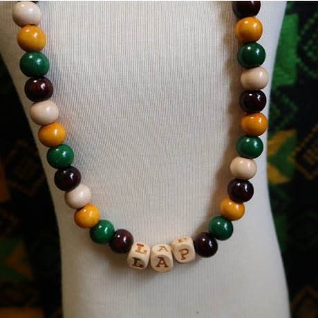 L.A.P.Original Hand Made Necklace Jamaican Color "L.A.P."