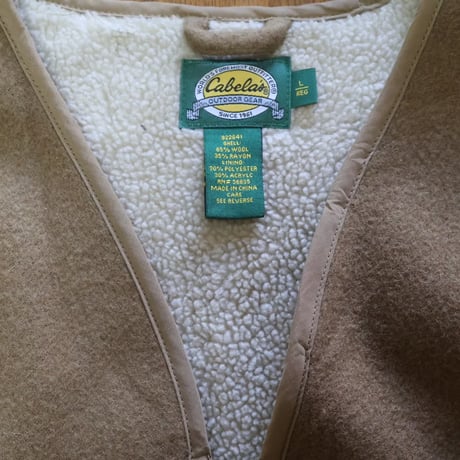 "Cabela’s” Used Wool Fleece Vest