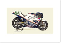 A2/B2規格サイズ愛蔵版プリント 1985 Honda RS250RW (NV1A) - Rothmans Racing / #3808151HQ