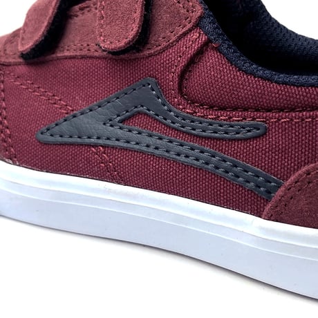 lakai kids shoes griffin velcro BURGUNDY/NAVY ラカイ キッズ シューズ スニーカー