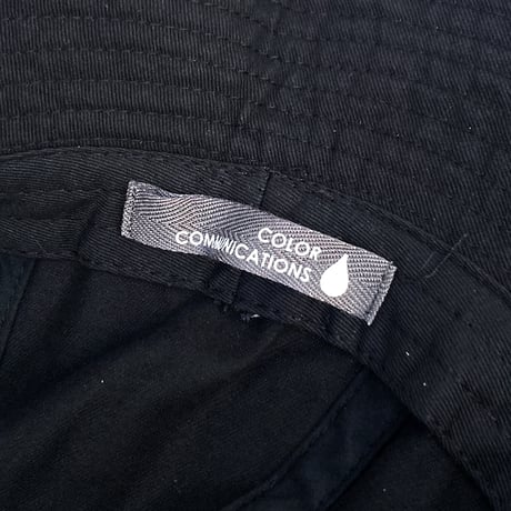 Color communications hat cotton tag metro BLACK カラーコミュニケーションズ ハット