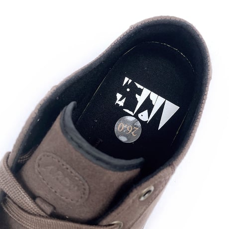 AREth shoes 2026EARLY loll DARK.BROWN VEGUN SUEDE アース スケート シューズ