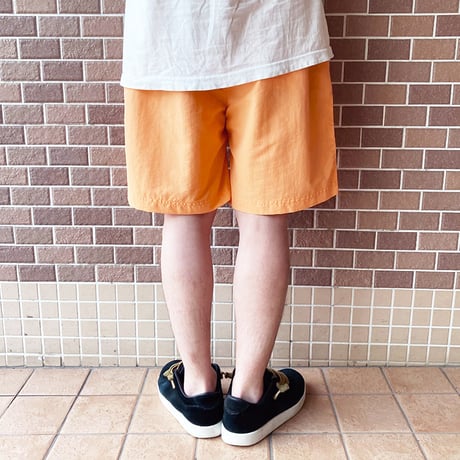 5ivenuts pants 26SUMMER hunt logo nylon shorts CLEAR.ORANGE ファイブナッツ オリジナル ナイロン ショーツ
