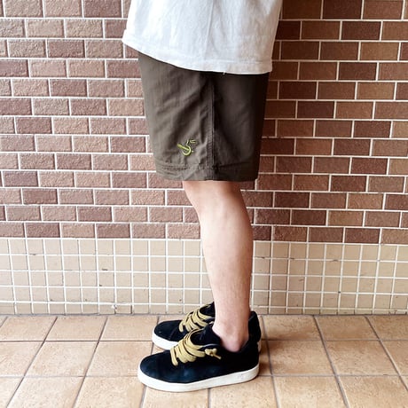 5ivenuts pants 26SUMMER hunt logo nylon shorts OLIVE ファイブナッツ オリジナル ナイロン ショーツ
