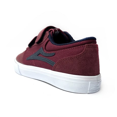 lakai kids shoes griffin velcro BURGUNDY/NAVY ラカイ キッズ シューズ スニーカー