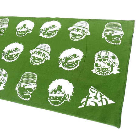 KAONKA 手拭い 26FALL にがおえ手ぬぐい GREEN TEA カオンカ 手拭い