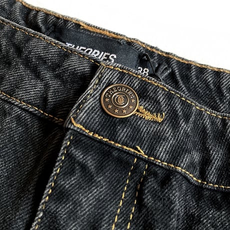 Theories pants 23FALL plaza jean shorts WASHED.BLACK セオリーズ デニム パンツ ショーツ