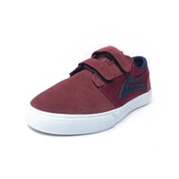 lakai kids shoes griffin velcro BURGUNDY/NAVY ラカイ キッズ シューズ スニーカー