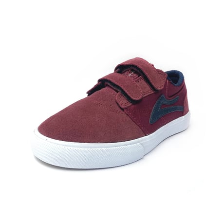 lakai kids shoes griffin velcro BURGUNDY/NAVY ラカイ キッズ シューズ スニーカー