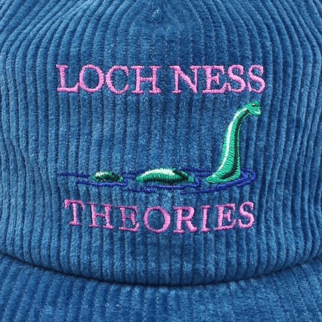 theories cap 26FALL loch ness corduroy strapback hat STEEL.BLUE セオリーズ キャップ