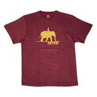 satori s/s T-shirts 26FALL elephant V2 BURGUNDY サトリ Tシャツ 半袖