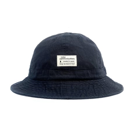 Color communications hat cotton tag metro BLACK カラーコミュニケーションズ ハット