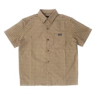 theories s/s shirts 26SUMMER avignon button up shirts CARAMEL セオリーズ シャツ 半袖