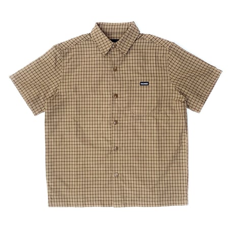 theories s/s shirts 26SUMMER avignon button up shirts CARAMEL セオリーズ シャツ 半袖