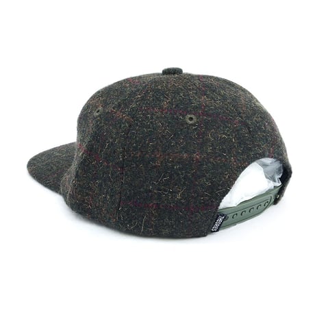 theories cap 26FALL holmess stamp logo tweed snapback hat PLAID セオリーズ キャップ