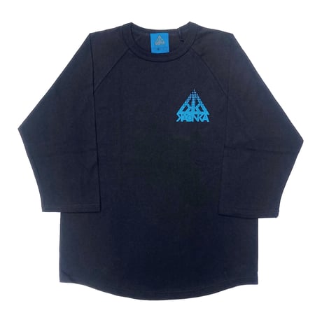 KAONKA raglan T-shirts 26FALL autunite BLACK/URANIUM カオンカ ラグラン Tシャツ 7分袖