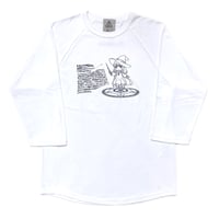 KAONKA raglan T-shirts 26FALL hexagon  WHITE/DARK.ROYAL カオンカ ラグラン Tシャツ 7分袖