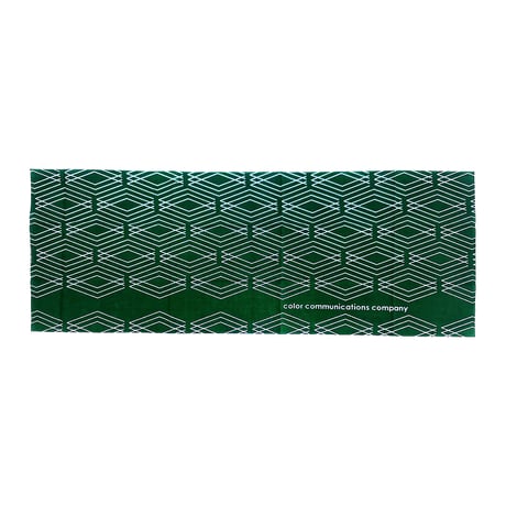 Color communications 手拭い 26SUMMER 3C diamonds pattern GREEN カラーコミュニケーションズ 手ぬぐい