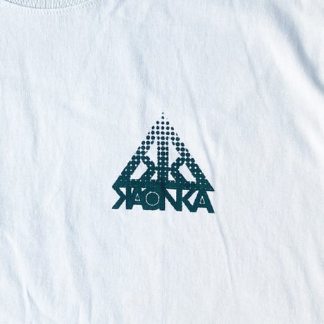 KAONKA s/s T-shirts 26SUMMER DOT-trigonium logo POWDER.BLUE/VIRIDIAN カオンカ Tシャツ 半袖