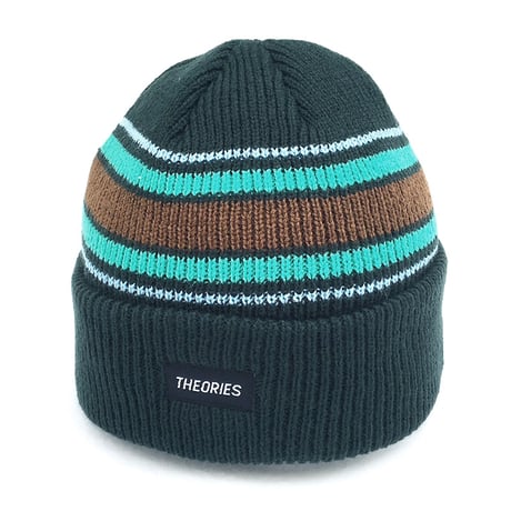 theories beanie 26FALL stamp stripe knit PALM セオリーズ ビーニー ニットキャップ