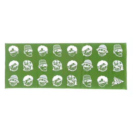 KAONKA 手拭い 26FALL にがおえ手ぬぐい GREEN TEA カオンカ 手拭い