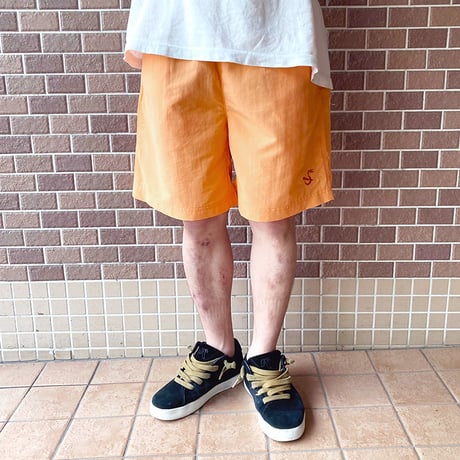 5ivenuts pants 26SUMMER hunt logo nylon shorts CLEAR.ORANGE ファイブナッツ オリジナル ナイロン ショーツ