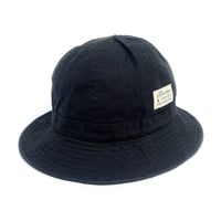 Color communications hat cotton tag metro BLACK カラーコミュニケーションズ ハット