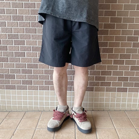 5ivenuts pants 26SUMMER hunt logo nylon shorts BLACK ファイブナッツ オリジナル ナイロン ショーツ