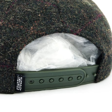 theories cap 26FALL holmess stamp logo tweed snapback hat PLAID セオリーズ キャップ