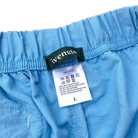 5ivenuts pants 26SUMMER hunt logo nylon shorts POWDER.BLUE ファイブナッツ オリジナル ナイロン ショーツ
