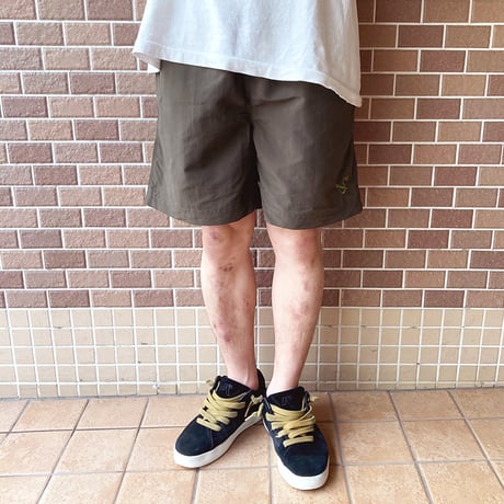 5ivenuts pants 26SUMMER hunt logo nylon shorts OLIVE ファイブナッツ オリジナル ナイロン ショーツ