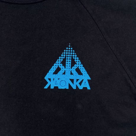 KAONKA raglan T-shirts 26FALL autunite BLACK/URANIUM カオンカ ラグラン Tシャツ 7分袖