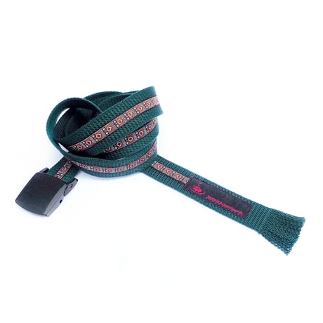 KAONKA belt 26FALL ortega tape outdoor nylon belt FOREST/BROWN.TAPE カオンカ ベルト