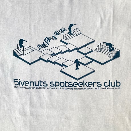 5ivenuts s/s T-shirts 26SUMMER spotseekers club IVORY ファイブナッツ オリジナル Tシャツ 半袖