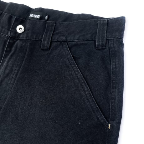 Theories pants 26FALL piano trap carpenter WASHED.BLACK セオリーズ カーペンター パンツ