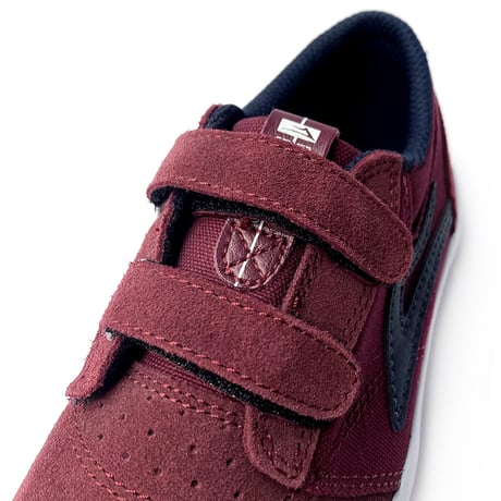 lakai kids shoes griffin velcro BURGUNDY/NAVY ラカイ キッズ シューズ スニーカー