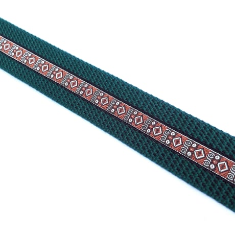 KAONKA belt 26FALL ortega tape outdoor nylon belt FOREST/BROWN.TAPE カオンカ ベルト