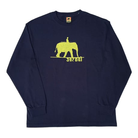 satori l/s T-shirts 26FALL elephant V2 NAVY サトリ Tシャツ 長袖