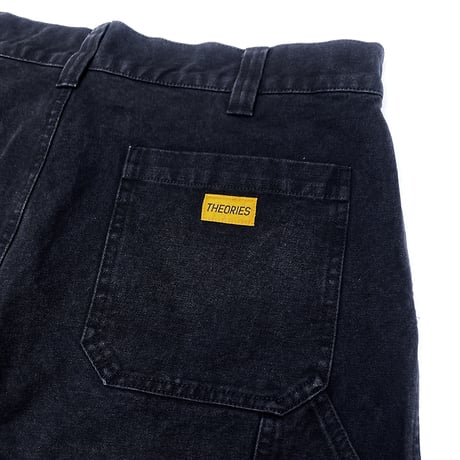 Theories pants 26FALL piano trap carpenter WASHED.BLACK セオリーズ カーペンター パンツ