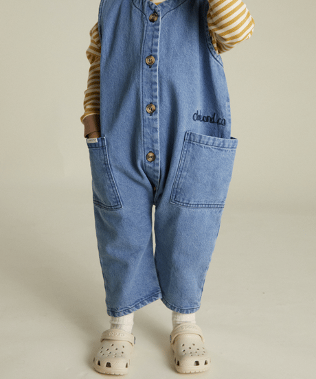 Claude&Co -  wren sleeveless denim overall