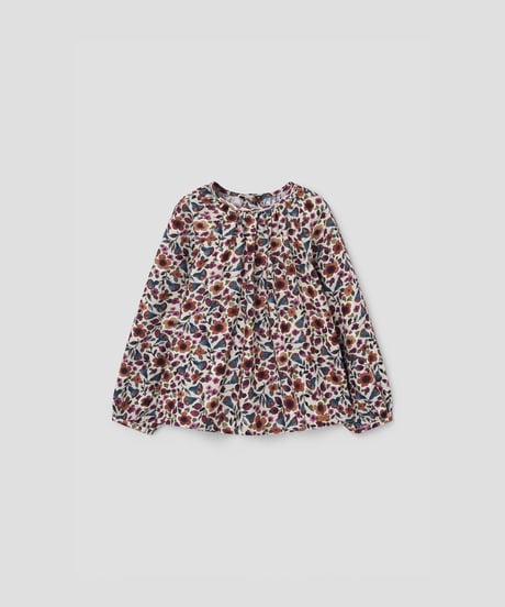 Popelin - Mod.16.4 Multi-coloured floral raglan sleeve blouse