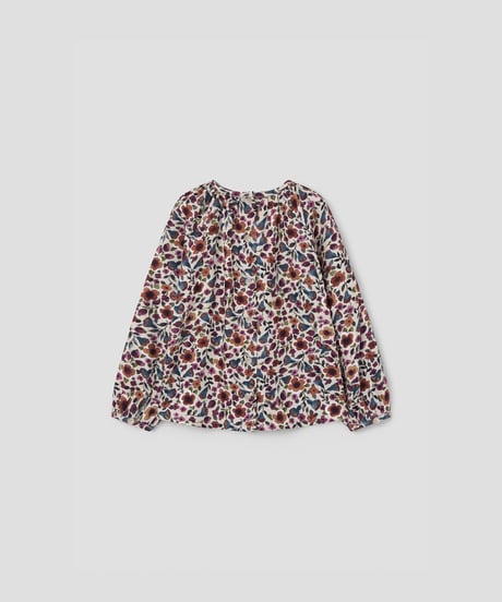 Popelin - Mod.16.4 Multi-coloured floral raglan sleeve blouse