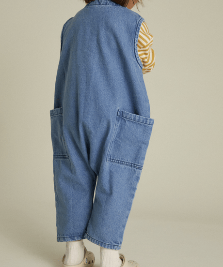 Claude&Co -  wren sleeveless denim overall