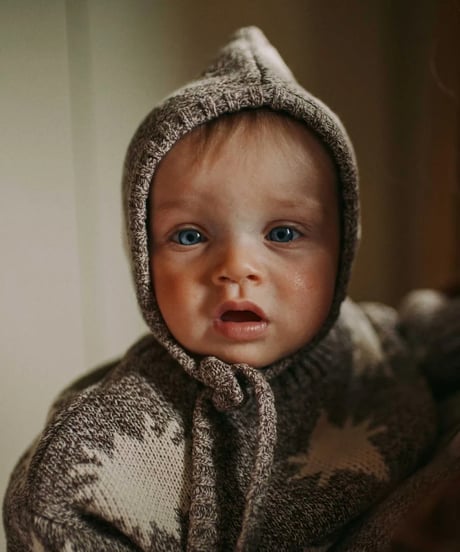 Claude&Co -  cozmo brown moon star knit bonnet